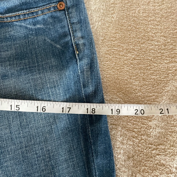 7 for All Mankind Blue Bootcut Lightwash Jeans - Size 28 - Picture 7 of 11